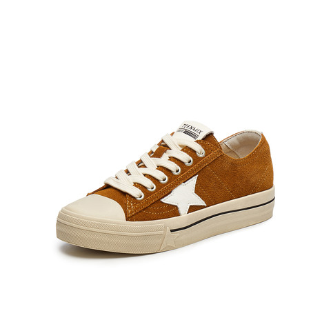 天美意2025春新款百搭时尚通勤潮流复古风女休闲板鞋KB065AM5