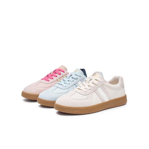 天美意2025春新款休闲系带复古平底百搭通勤女德训鞋KG069AM5