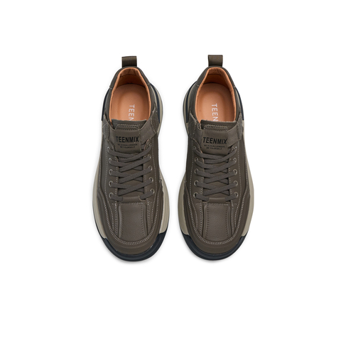 天美意2025春新款商场同款百搭系带舒适通勤男工装鞋C2V07AM5