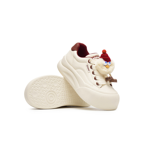 天美意2024冬新款商场同款时尚厚底百搭休闲运动女板鞋BK471AM5