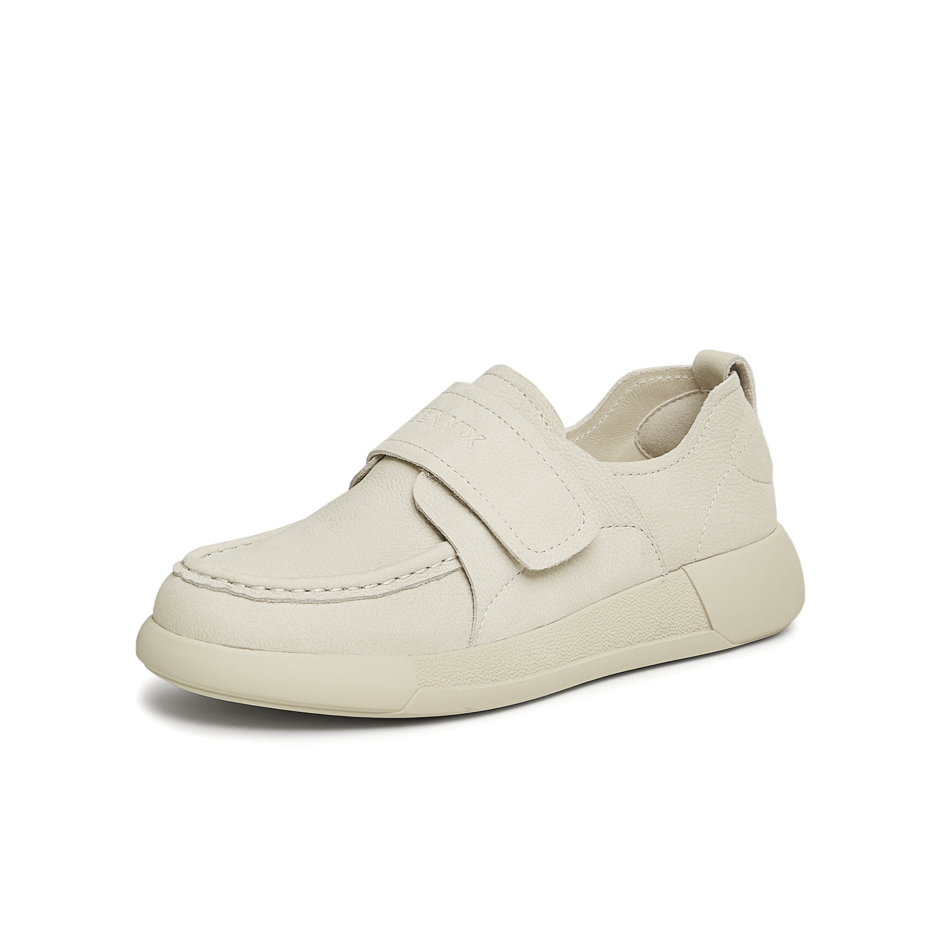 天美意2025春新款商场同款厚底魔术贴复古单鞋女乐福鞋BK371AM5