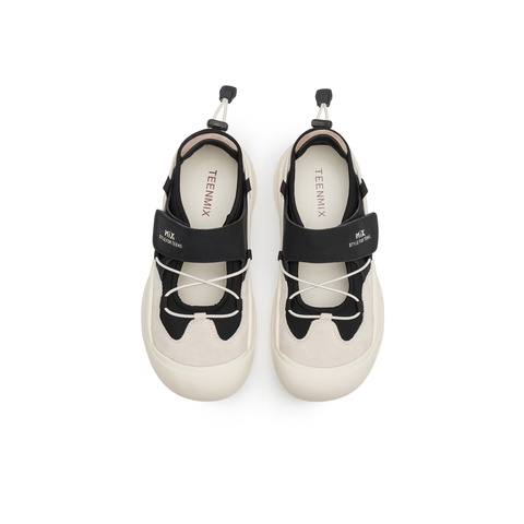 天美意2025春新款厚底时尚百搭小个子复古风女休闲鞋KH001AA5