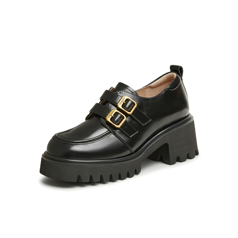 天美意2025春新款商场同款通勤百搭一脚蹬女牛津鞋CHO33AM5