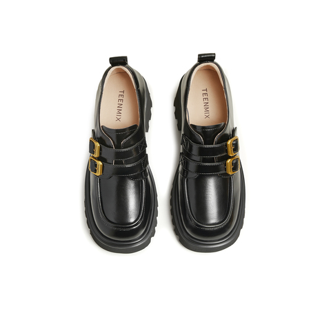 天美意2025春新款商场同款通勤百搭一脚蹬女牛津鞋CHO33AM5