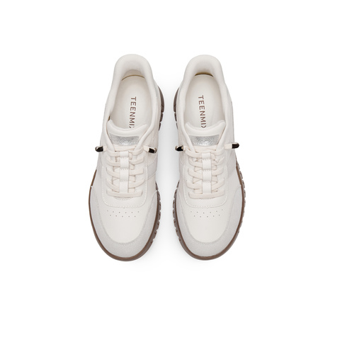 天美意2024冬新款商场同款休闲系带平底女舒适满帮鞋CMA29AM5