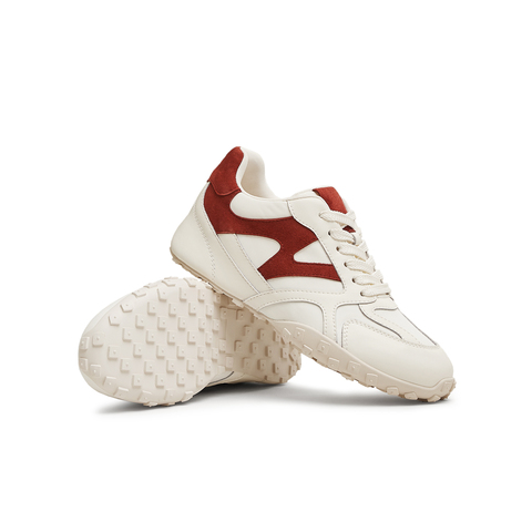 天美意2025春新款休闲运动百搭复古系带女阿甘鞋德训鞋KG078AM5