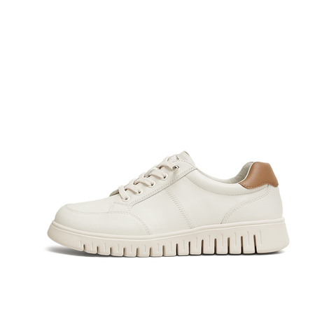 天美意2025春新款商场同款百搭英伦复古风女休闲鞋CHA33AM5