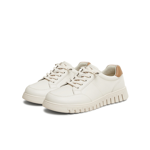 天美意2025春新款商场同款百搭英伦复古风女休闲鞋CHA33AM5