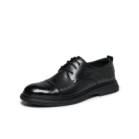 天美意2025春新款商场同款百搭商务通勤男正装皮鞋3TY01AM5