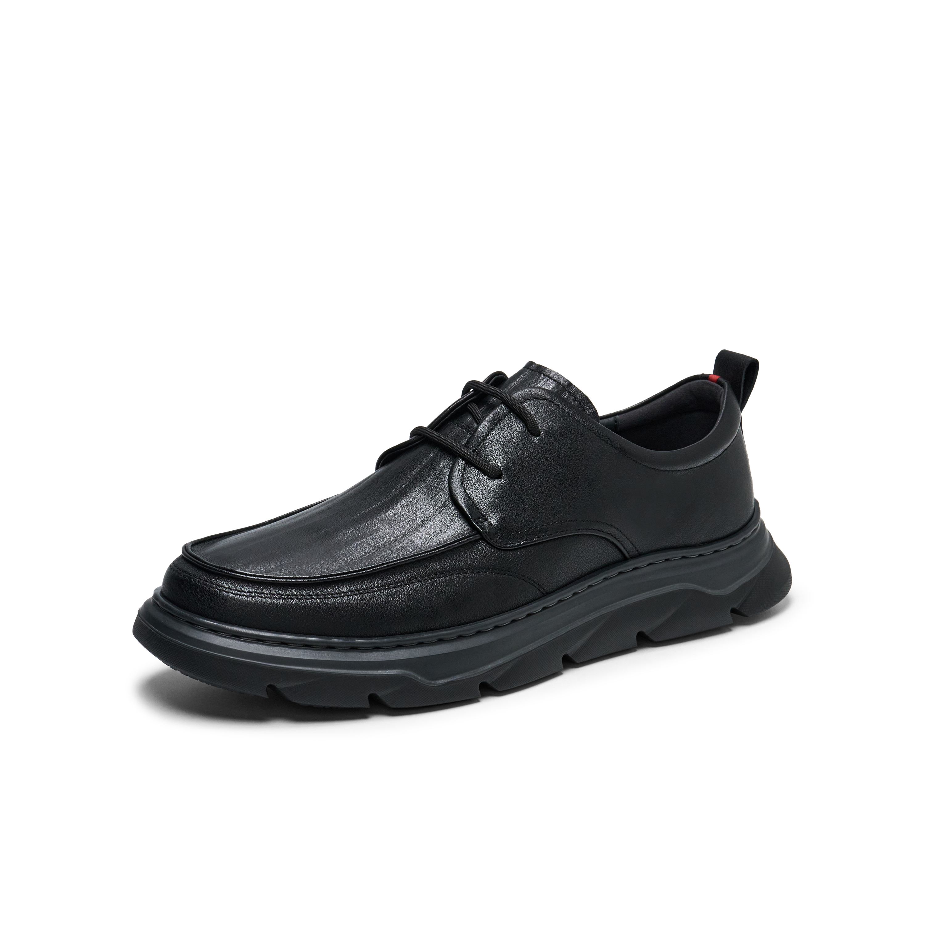 天美意2025春新款商场同款通勤百搭舒适男休闲皮鞋C7H21AM5