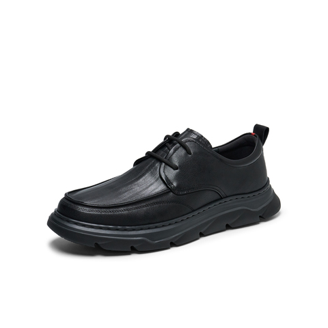 天美意2025春新款商场同款通勤百搭舒适男休闲皮鞋C7H21AM5