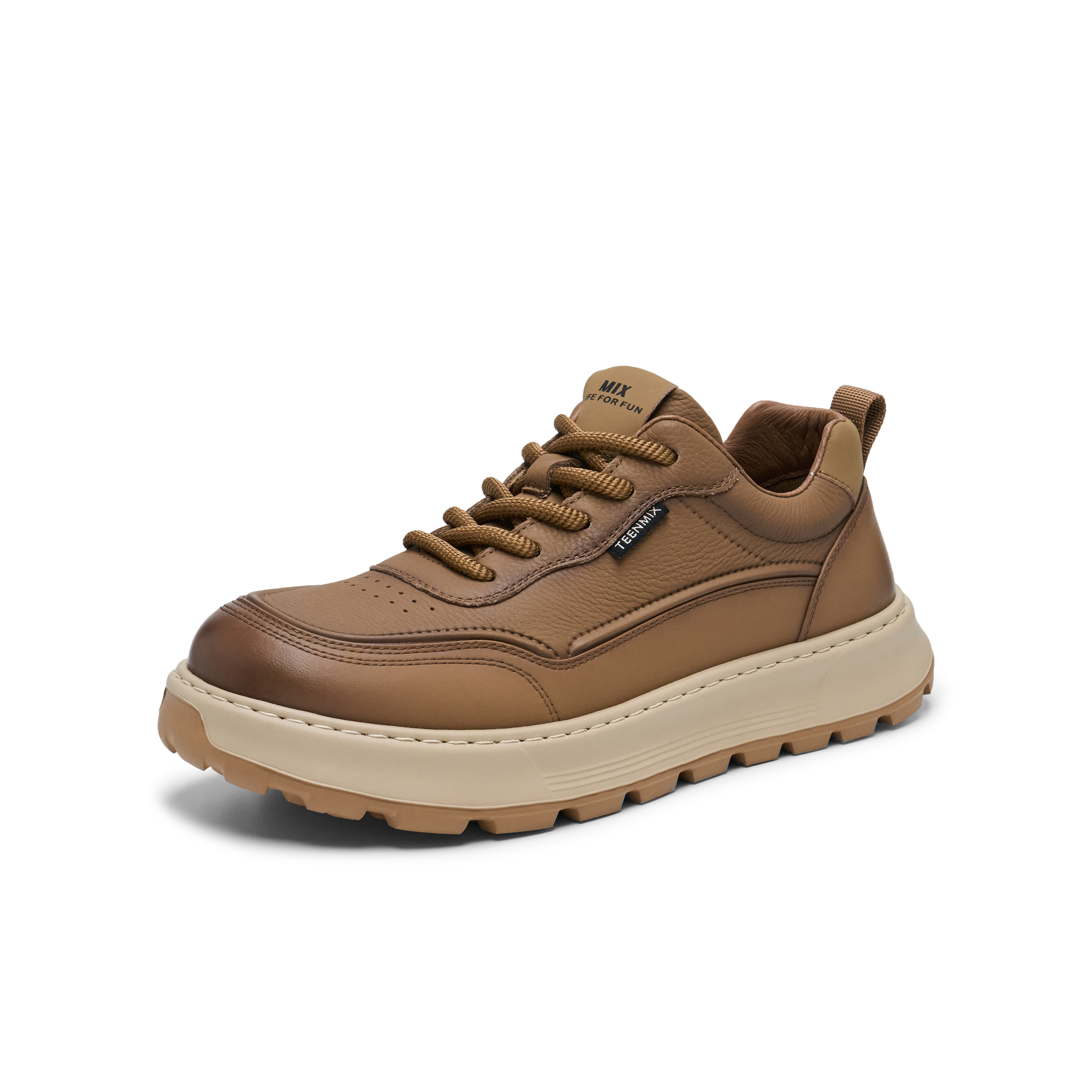 天美意2025春新款商场同款舒适通勤英伦百搭男工装鞋3US01AM5