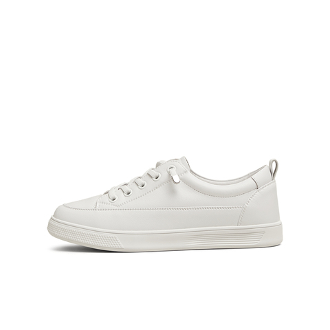 天美意2024春新款商场同款休闲系带百搭舒适女小白鞋BK631AM5