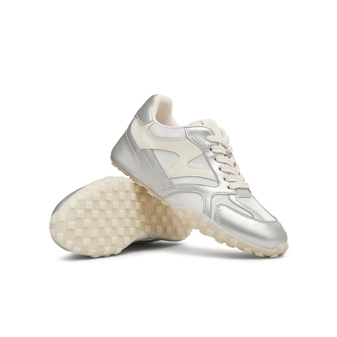 天美意2025春新款休闲运动百搭复古系带女阿甘鞋德训鞋KG078AM5