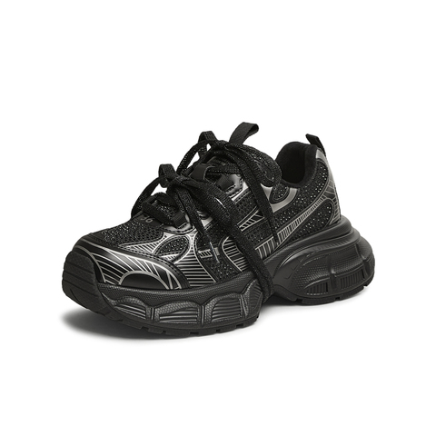 天美意2025春新款商场同款厚底百搭系带增高女老爹鞋BK311AM5