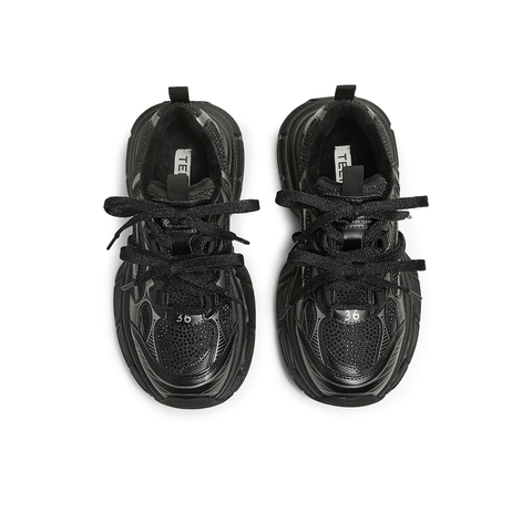 天美意2025春新款商场同款厚底百搭系带增高女老爹鞋BK311AM5