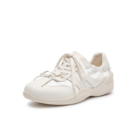 天美意2025春新款商场同款潮流运动鞋系带百搭女德训鞋BK591AM5