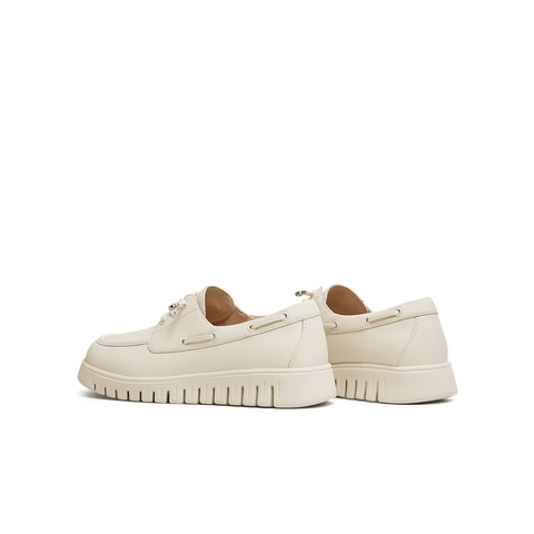 天美意2025春新款商场同款百搭英伦复古风女休闲鞋CHA34AM5