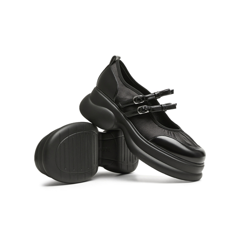 天美意2025春新款商场同款百搭优雅休闲法式女玛丽珍鞋CME13AQ5