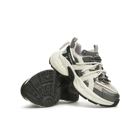 天美意2025春新款休闲系带厚底百搭增高复古女老爹鞋KD075AM5