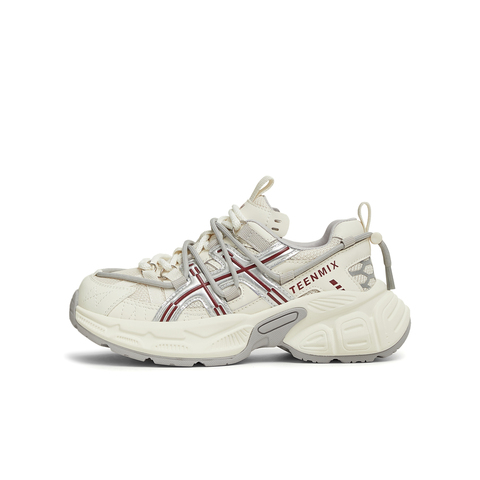 天美意2025春新款休闲系带厚底百搭增高复古女老爹鞋KD075AM5