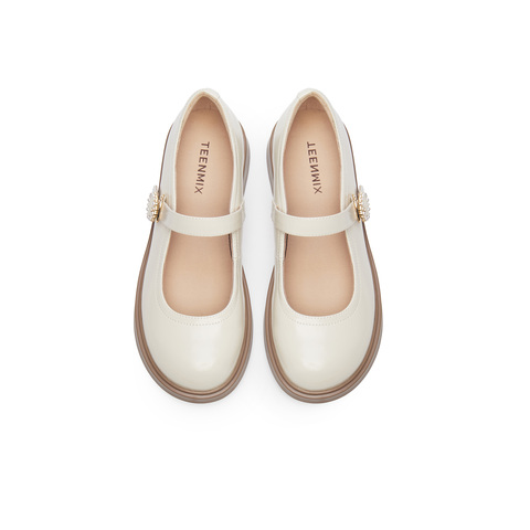 天美意2025春新款商场同款百搭休闲法式女玛丽珍鞋COY34AQ5