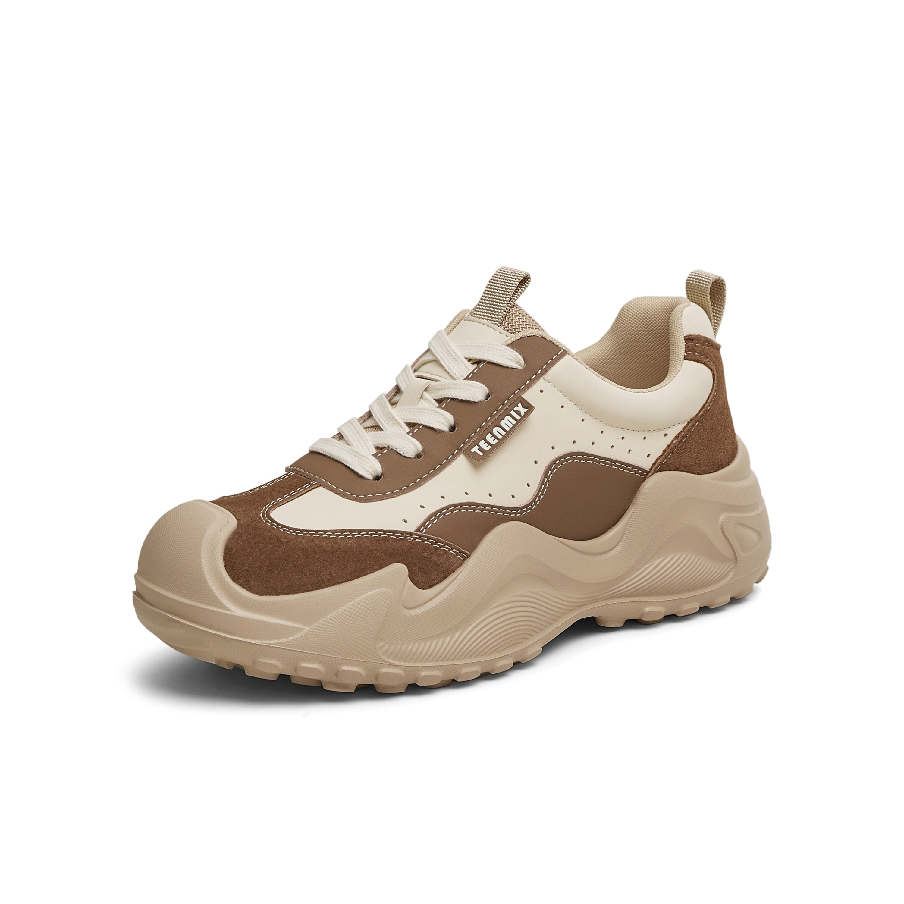 天美意2025春新款商场同款系带通勤厚底百搭女休闲鞋BK701AM5