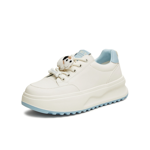 天美意2025春新款商场同款运动系带小白鞋女休闲板鞋BJ562AM5