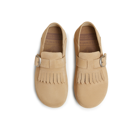 天美意2025春新款百搭潮流通勤深口复古风女勃肯鞋KK016AM5