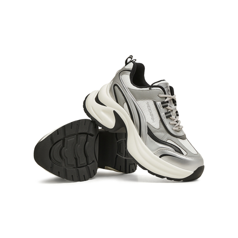 天美意2025春新款商场同款时尚休闲系带厚底女老爹鞋CPI20AM5