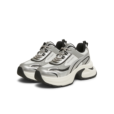 天美意2025春新款商场同款时尚休闲系带厚底女老爹鞋CPI20AM5