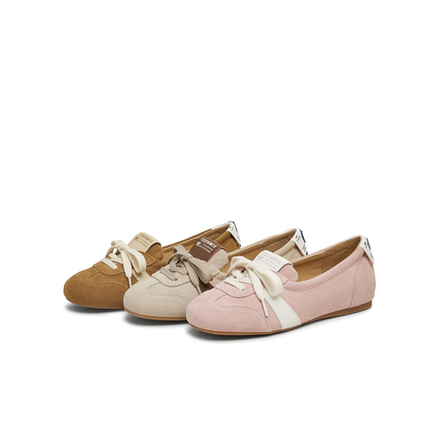 天美意2025春新款纯色复古百搭通勤浅口女玛丽珍鞋KH003AQ5