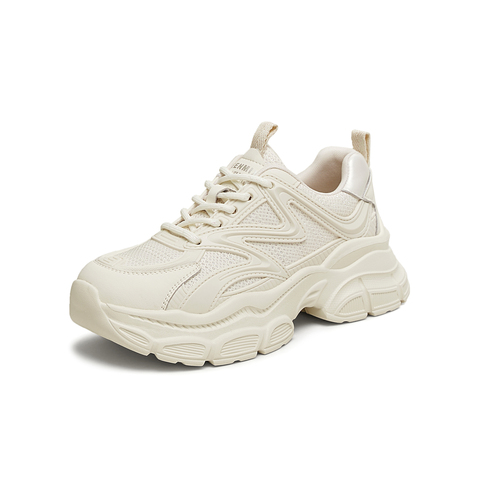 天美意2025春新款商场同款厚底纯色运动百搭女老爹鞋BK741AM5