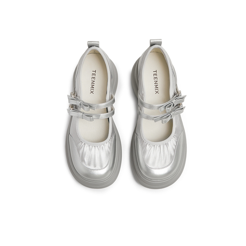 天美意2025春新款商场同款百搭优雅休闲法式女玛丽珍鞋CME13AQ5