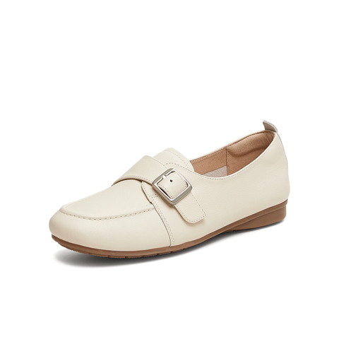 天美意2025春新款平底舒适懒人一脚蹬百搭通勤女乐福鞋KE054AA5