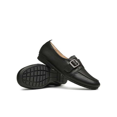 天美意2025春新款平底舒适懒人一脚蹬百搭通勤女乐福鞋KE054AA5