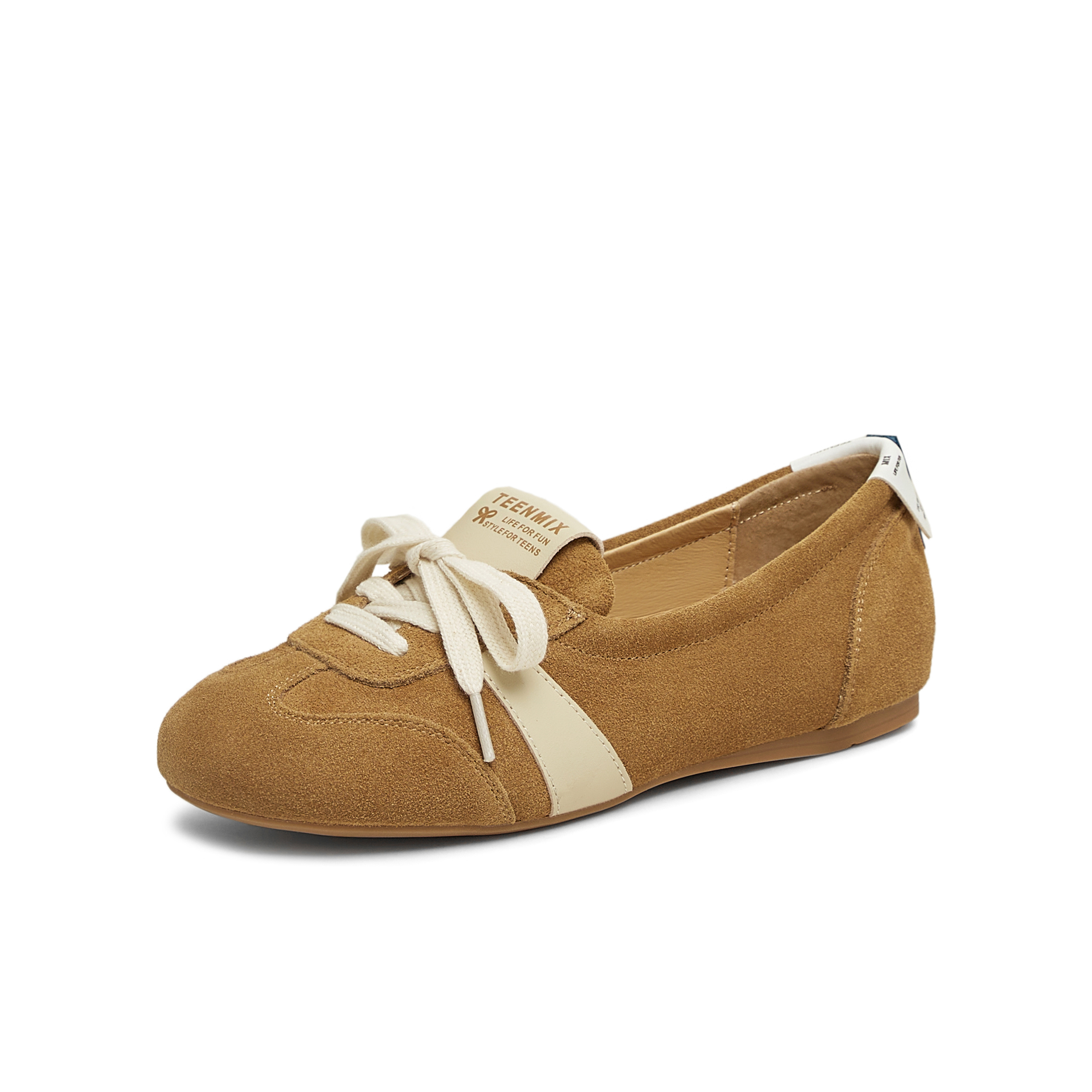 天美意2025春新款纯色复古百搭通勤浅口女玛丽珍鞋KH003AQ5