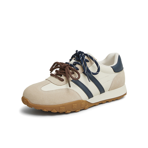 天美意2025春新款商场同款休闲系带复古百搭女德训鞋BK651AM5