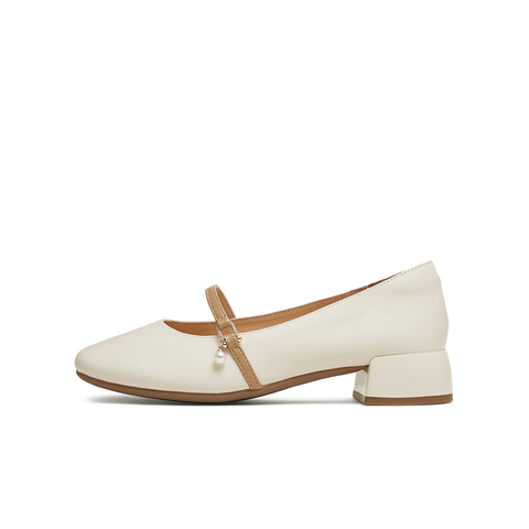 天美意2025春新款商场同款复古法式温柔女玛丽珍鞋BG592AQ5