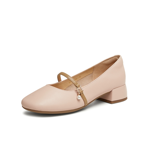 天美意2025春新款商场同款复古法式温柔女玛丽珍鞋BG592AQ5