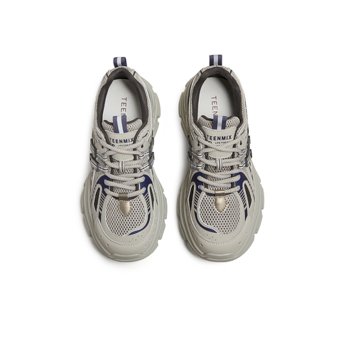 天美意2025春新款商场同款厚底通勤休闲系带女老爹鞋BK831AM5