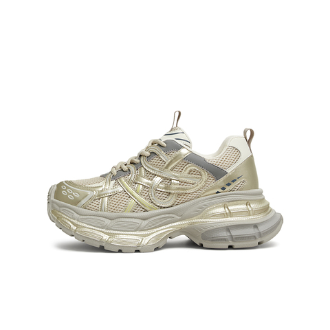 天美意2025春新款商场同款厚底增高系带休闲女老爹鞋BK781AM5