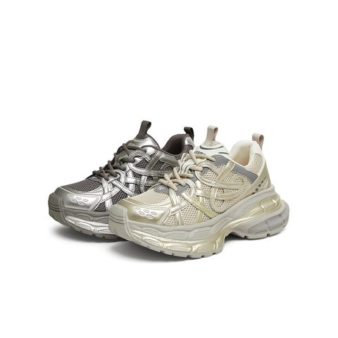 天美意2025春新款商场同款厚底增高系带休闲女老爹鞋BK781AM5