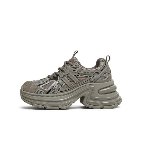 天美意2025春新款商场同款厚底通勤休闲系带女老爹鞋BK831AM5