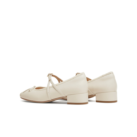 天美意2025春新款复古休闲潮流百搭法式风女玛丽珍鞋KM057AQ5