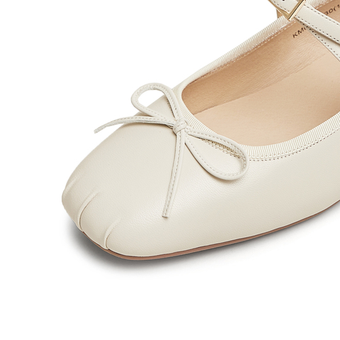 天美意2025春新款复古休闲潮流百搭法式风女玛丽珍鞋KM057AQ5