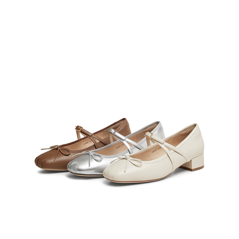 天美意2025春新款复古休闲潮流百搭法式风女玛丽珍鞋KM057AQ5