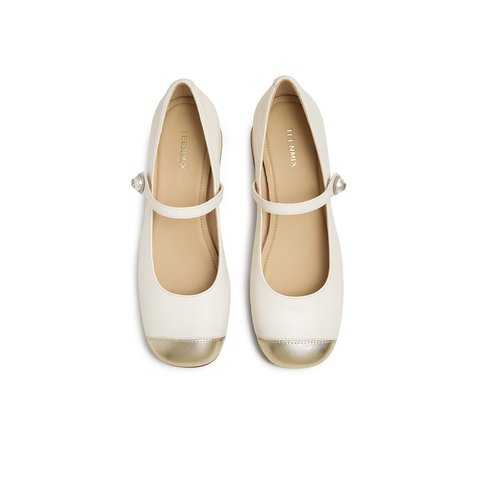 天美意2025春新款商场同款通勤百搭小个子女玛丽珍鞋CRW27AQ5