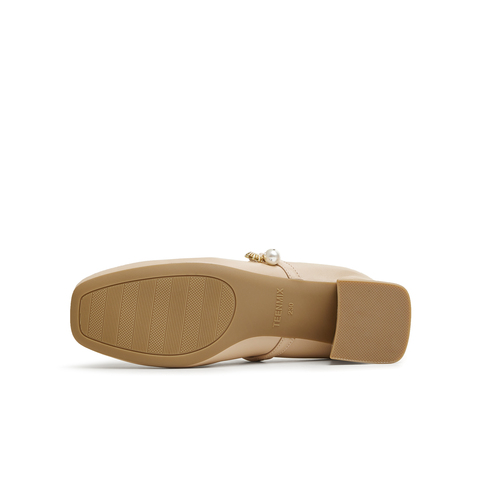 天美意2025春新款商场同款休闲通勤纯色女玛丽珍鞋BI282AQ5