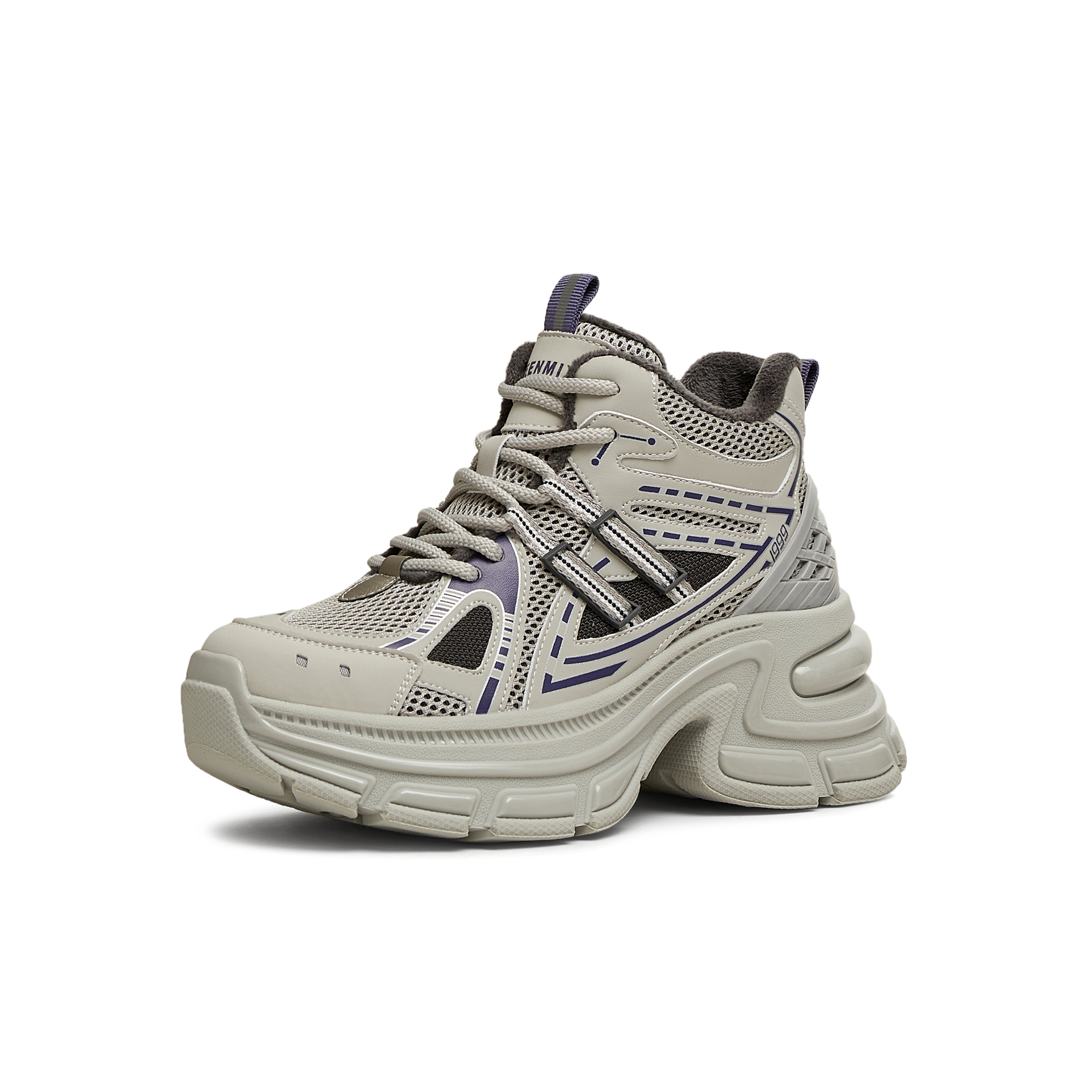 天美意2025春新款商场同款厚底休闲通勤百搭女短靴BK821AD5